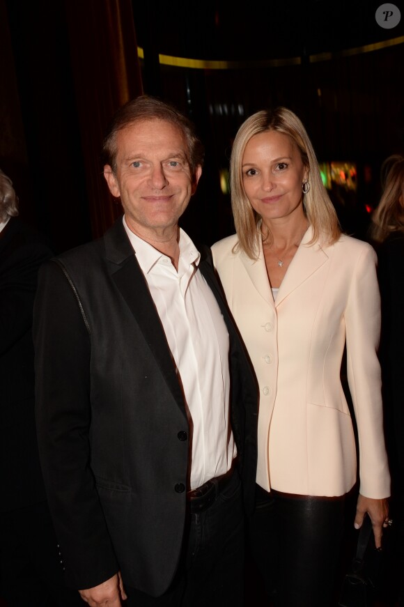 Frédéric Saldmann et sa femme Marie - Soirée d'inauguration de l'Hôtel Fouquet's Barrière à Paris le 14 septembre 2017. Embellis, l'Hôtel Fouquet's Barrière Paris et sa célèbre brasserie reviennent sur le devant de la scène et illumineront Paris. Après plusieurs mois de travaux, l'établissement, plus parisien que jamais, a réouvert ses portes. © Rachid Bellak/Bestimage