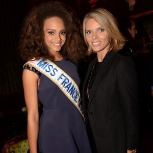 Alicia Aylies (Miss France 2017), Sylvie Tellier - Soirée d'inauguration de l'Hôtel Fouquet's Barrière à Paris le 14 septembre 2017. Embellis, l'Hôtel Fouquet's Barrière Paris et sa célèbre brasserie reviennent sur le devant de la scène et illumineront Paris. Après plusieurs mois de travaux, l'établissement, plus parisien que jamais, a réouvert ses portes. © Rachid Bellak/Bestimage