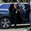 Le Président de la république française Emmanuel Macron visite le château de Monte-Cristo en compagnie de Stéphane Bern, Marly-le-Roi, France, le 15 septembre 2017. © Stéphane Lemouton/Bestimage