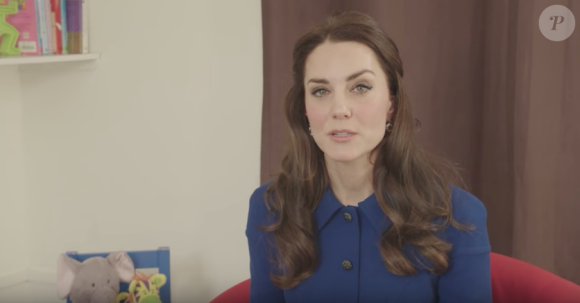 Kate Middleton dans un message vidéo enregistrée en janvier 2017 à Londres pour une nouvelle campagne de l'Anna Freud Centre, dont elle est la marraine.