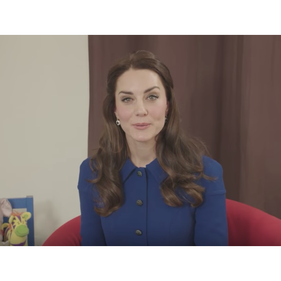 Kate Middleton dans un message vidéo enregistrée en janvier 2017 à Londres pour une nouvelle campagne de l'Anna Freud Centre, dont elle est la marraine.