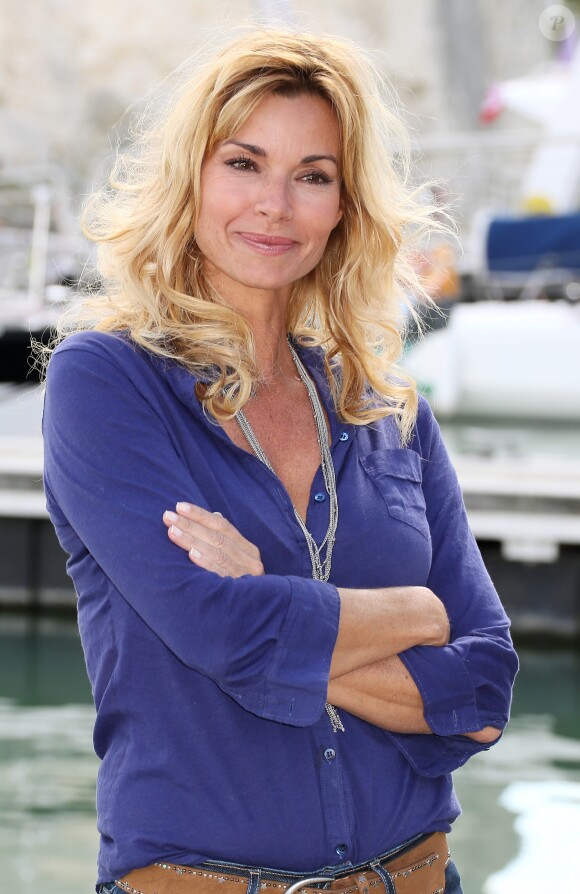 Ingrid Chauvin de la série "Demain nous appartient" - Photocall lors du 19e Festival de la Fiction TV de La Rochelle, le 16 septembre 2017.  © Christophe Aubert via Bestimage