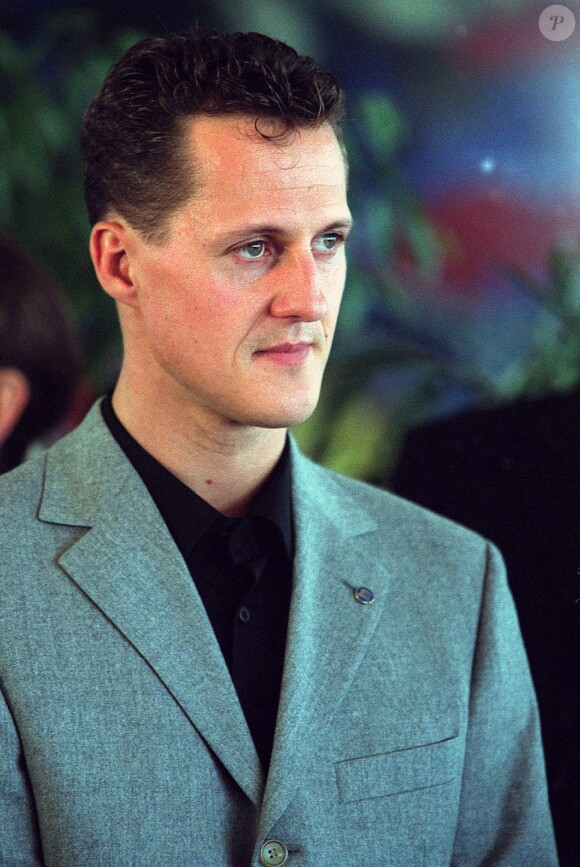 Michael Schumacher à L'UNESCO le 15 avril 2002.
