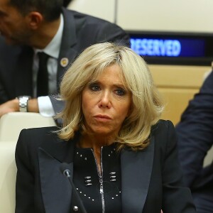 Brigitte Macron assiste au débat "Education for All" au siège des Nations Unies à New York le 20 septembre 2017.