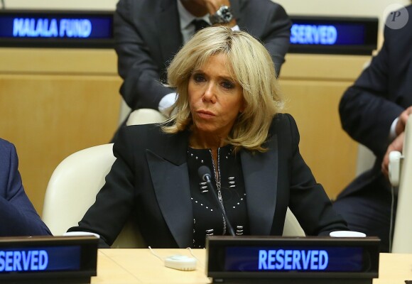 Brigitte Macron assiste au débat "Education for All" au siège des Nations Unies à New York le 20 septembre 2017.