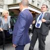 La Première Dame française Brigitte Macron (Trogneux) arrive à l'hôtel The Pierre à New York City, New York, Etats-Unis, le 18 septembre 2017. © Sébastien Valiela/Bestimage