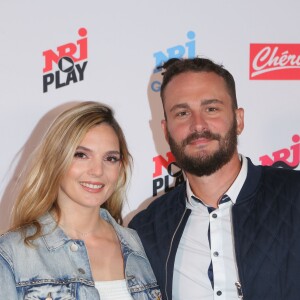 Léa Camilieri, Vincent Scallera (série "En fait") lors de la conférence de presse de rentrée du groupe NRJ au Musée du Quai Branly à Paris, le 21 septembre 2017. © CVS/Bestimage