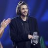 Le portuguais Salvador Sobral remporte la 62ème édition du concours de l'Eurovision 2017 au Centre d'exposition international à Kiev en Ukraine, le 14 mai 2017. © Serg Glovny/Zuma Press/Bestimage
