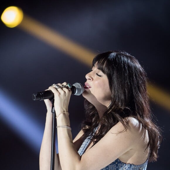 Exclusif - Nolwenn Leroy (enceinte) - Enregistrement de l'émission "2017 en chansons" à la Seine Musicale à Boulogne-Billancourt. L'émission sera diffusée en deuxième partie de soirée le 29 juillet sur TF1. Le 6 juin 2017 © Cyril Moreau - Veeren Ramsamy / Bestimage