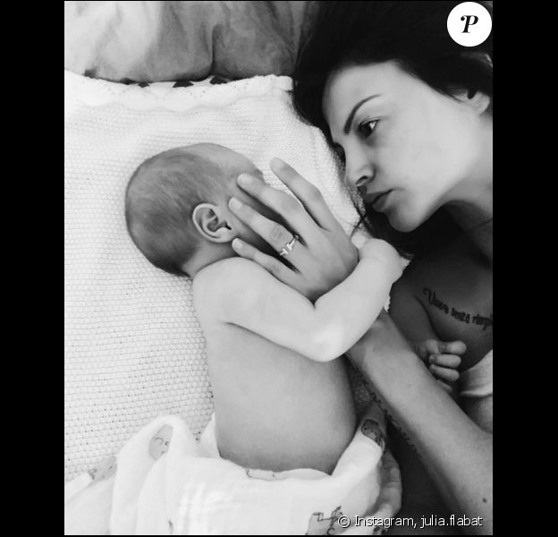 Julia Flabat et son fils Edan sur Instagram, le 24 septembre 2017.