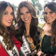 Iris Mittenaere et Miss Pérou 2017. Septembre 2017.