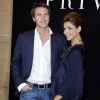 Le prince Emmanuel Philibert de Savoie et la princesse Clotilde de Savoie (Clotilde Courau) - Photocall du défilé de mode Haute Couture automne-hiver 2013-2014 Giorgio Armani Privé. A Paris le 2 juillet 2013.