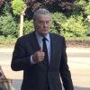 Semi-exclusif - Alain Delon - Obsèques du professeur Christian Cabrol en la chapelle de l'hôpital de la Pitié-Salpétrière à Paris le 22 juin 2017.