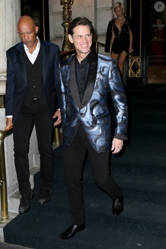 Jim Carrey - Les célébrités arrivent à la soirée Harper Bazaar à New York, le 8 septembre 2017