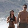 Cathriona White et Jim Carrey sur une plage de Malibu en septembre 2012