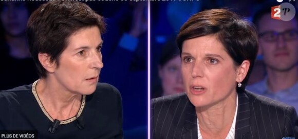 Christine Angot se dispute avec Sandrine Rousseau, "On n''est pas couché", France 2, samedi 30 septembre 2017