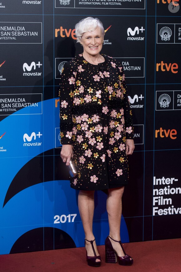 Glenn Close - Avant-première du film "The Wife" lors de la cérémonie de clôture du 65ème festival du film de San Sebastian, le 30 octobre 2017