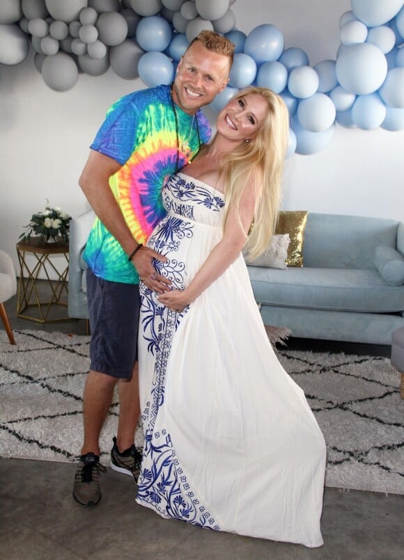 Exclusif - Heidi Montag enceinte et son mari Spencer Pratt - Heidi Montag et son mari Spencer Pratt organisent une fête prénatale avant la naissance de leur premier enfant à Venice en Californie le 9 septembre 2017