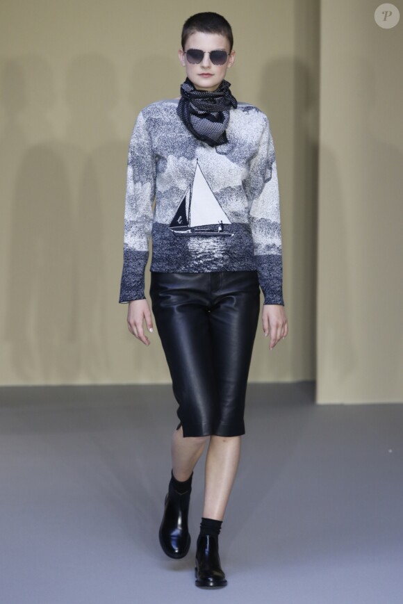 Défilé agnès b., collection prêt-à-porter printemps-été 2018 au Ledoyen. Paris, le mardi 3 octobre 2017.