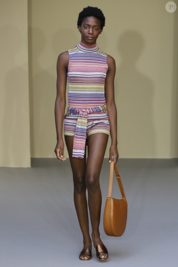 Défilé agnès b., collection prêt-à-porter printemps-été 2018 au Ledoyen. Paris, le mardi 3 octobre 2017.