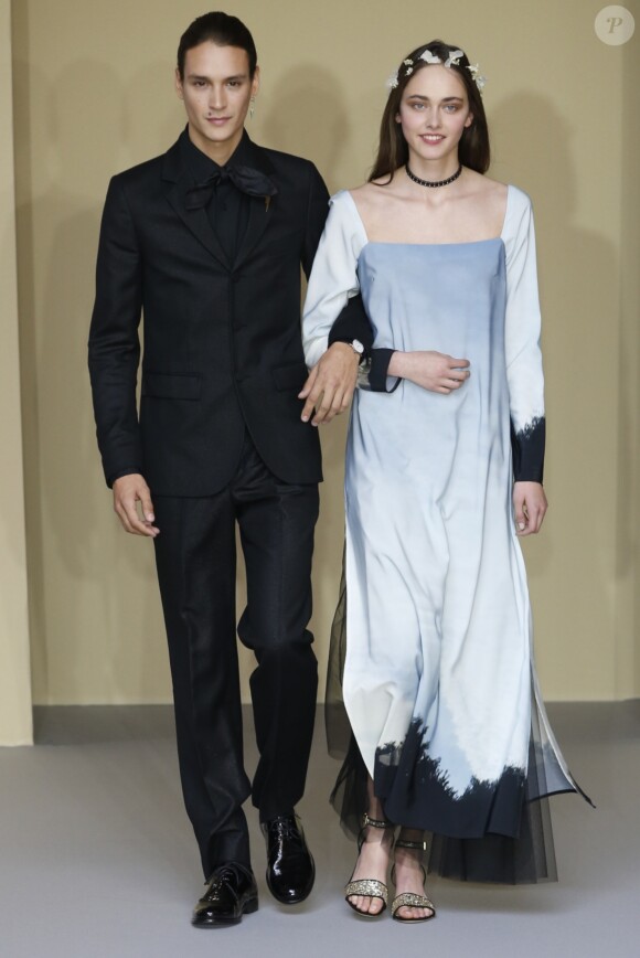 Défilé agnès b., collection prêt-à-porter printemps-été 2018 au Ledoyen. Paris, le mardi 3 octobre 2017.
