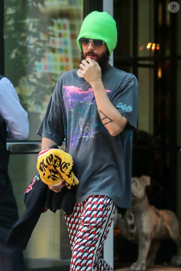Jared Leto à New York pour la promotion du film "Blade Runner 2049" le 29 septembre 2017.