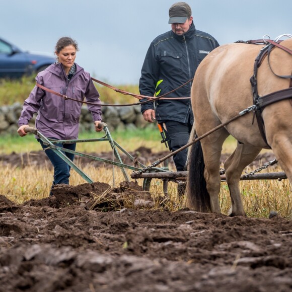 La princesse Victoria de Suède effectuait le 9 septembre 2017 avec son mari le prince Daniel une première promenade pour la promotion des régions et des richesses naturelles de la Suède, en l'occurrence dans le Västergötland.