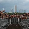Spectateurs au concert de White Reaper à Lollapalooza à Grant Park, Chicago, 3 août 2017