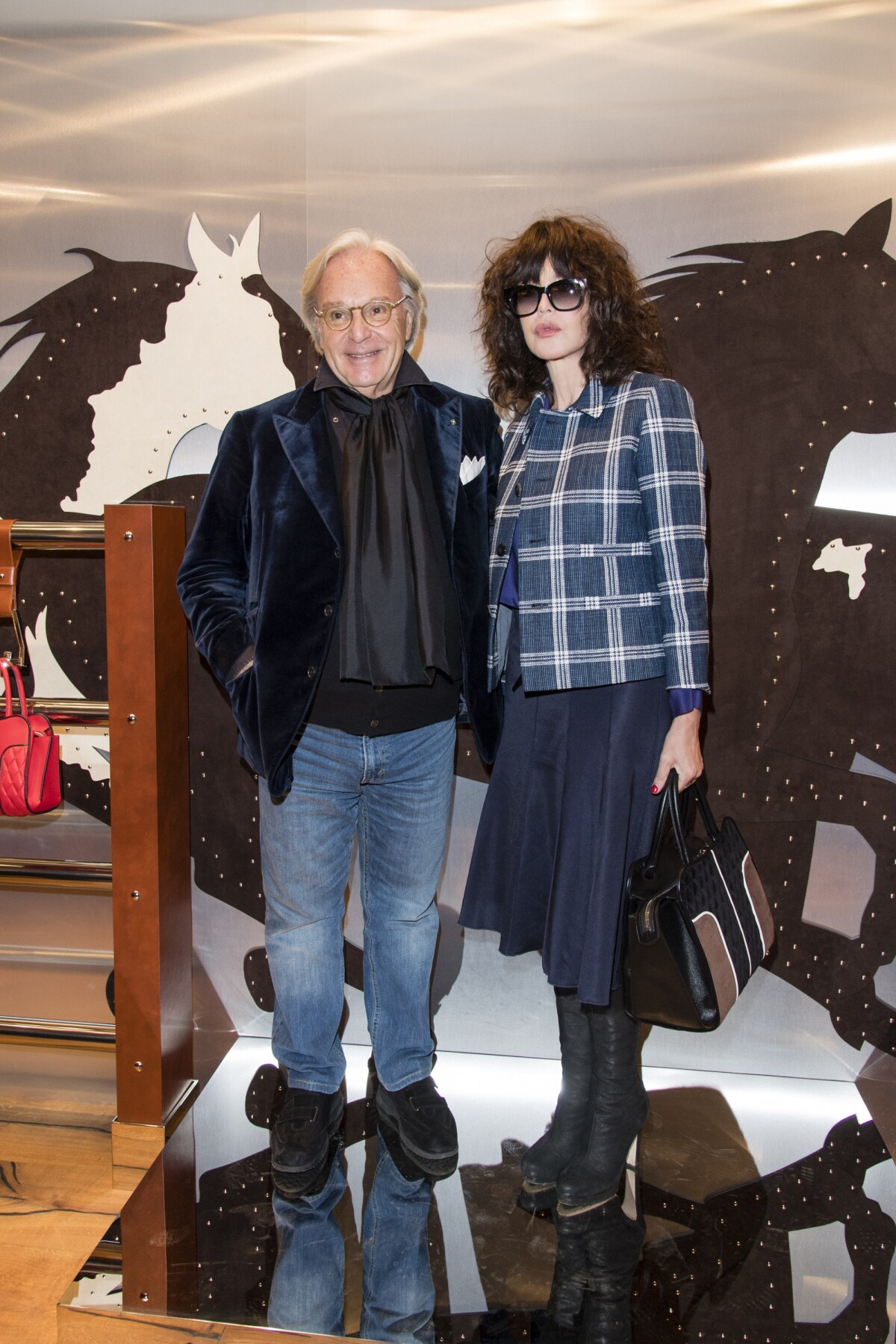 Photo Diego Della Valle (PDG de Tod's) et Isabelle Adjani Tod's