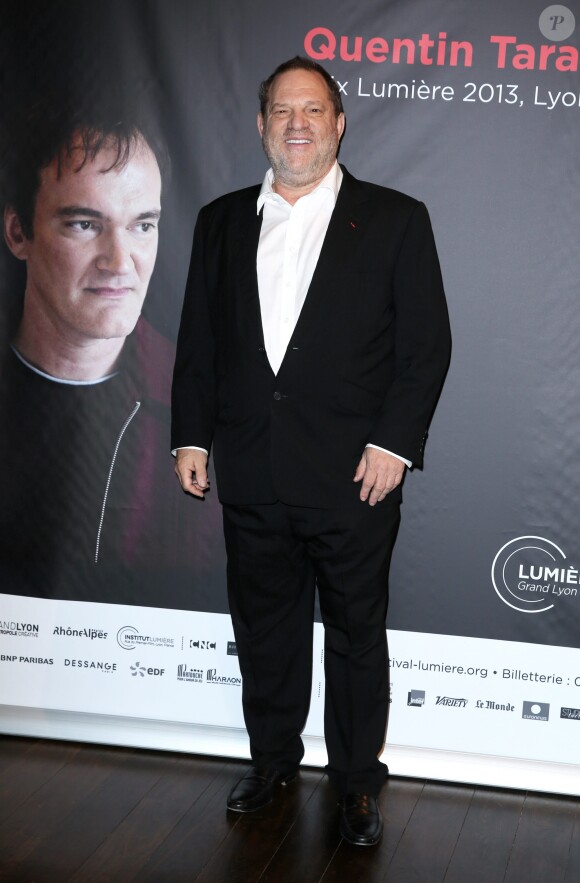 Harvey Weinstein à Lyon, le 18 Octobre 2013. Remise du Prix Lumiere 2013 à Quentin Tarantino à l'amphitheatre du palais des Congrès de Lyon.