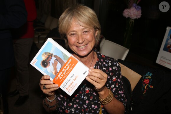 Exclusif - Christine Janin lors du lancement du livre de Christine Janin et Anna Veronique El Baze 'Dame de Pics et Femme de Coeur', à l'hôtel Mandarin Oriental, à Paris, France, le 09 Octobre 2017.