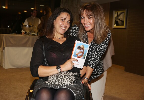 Exclusif - Sandra Laoura et Anna Veronique El Baze lors du lancement du livre de Christine Janin et Anna Veronique El Baze 'Dame de Pics et Femme de Coeur', à l'hôtel Mandarin Oriental, à Paris, France, le 09 Octobre 2017.