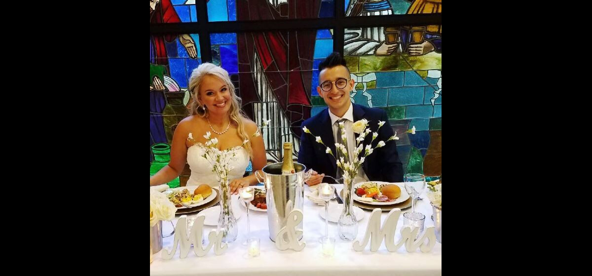 Photo Tiffany Thornton et son mari Josiah Capaci, le 7 octobre 2017