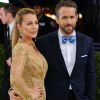 Blake Lively et son mari Ryan Reynolds - Les célébrités arrivent au MET 2017 Costume Institute Gala sur le thème de "Rei Kawakubo/Comme des Garçons: Art Of The In-Between" à New York, le 1er mai 2017