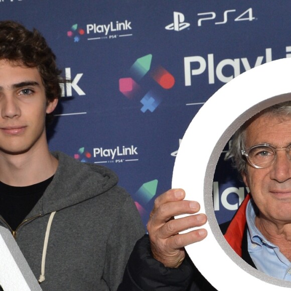 Michel Boujenah et son fils Joseph - Soirée de lancement de PlayLink de PlayStation au Play Link House à Paris, France, le 12 octobre 2017. © Veeren/Bestimage