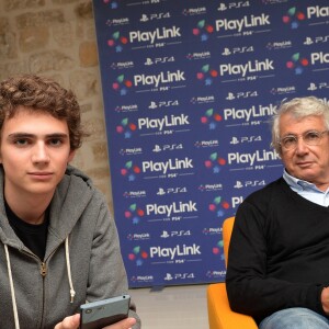 Michel Boujenah et son fils Joseph - Soirée de lancement de PlayLink de PlayStation au Play Link House à Paris, France, le 12 octobre 2017. © Veeren/Bestimage