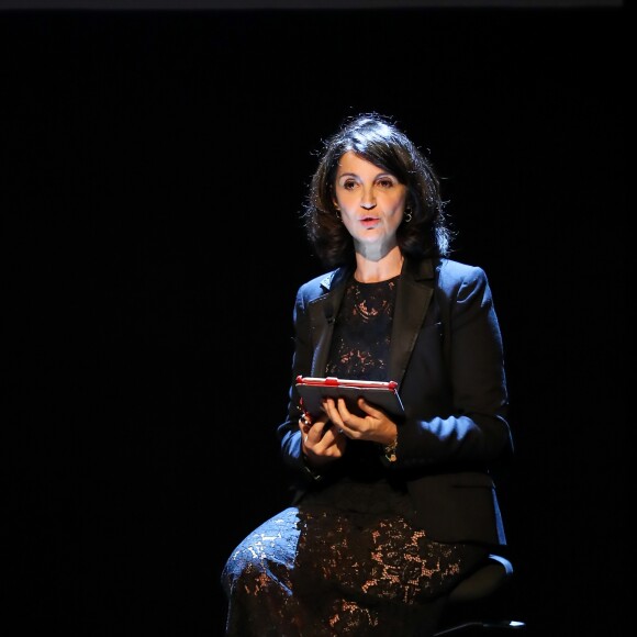 Zabou Breitman a lu des passages des ouvrages primés lors de la cérémonie de remise des prix littéraires de la Fondation prince Pierre de Monaco à l'Opéra Garnier à Monaco le 5 octobre 2017. © Olivier Huitel / Pool Monaco / Bestimage