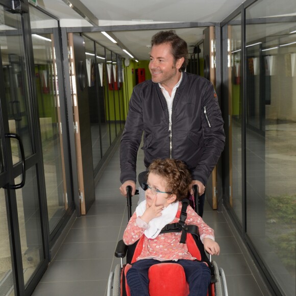 Exclusif - Jérôme Anthony et Maureen - L'Institut médico-éducatif de Kerdreineg, à Crédin, près de Pontivy, a fêté en grande pompe la fin de trois années de travaux. La fondation Claude-Pompidou, propriétaire des lieux, a investi 2,7 millions d'euros pour rénover et agrandir cet IME qui accueille 42 enfants et jeunes polyhandicapés à Crédin le 5 octobre 2017. © Rachid Bellak / LMS / Bestimage