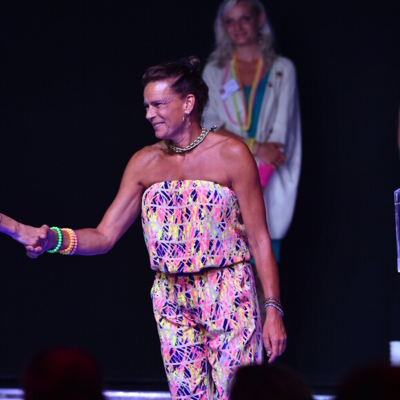 La princesse Stéphanie de Monaco lors du gala FightAids Monaco 2017 au Sporting Monte-Carlo le 8 juillet 2017. © Bruno Bebert / Bestimage