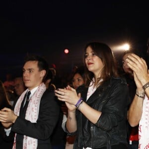 La princesse Stéphanie de Monaco et ses trois enfants, Camille Gottlieb, Louis Ducruet et Pauline Ducruet lors de la cérémonie de remise des prix de la 6e édition de "New Generation", festival de cirque junior inspiré par le Festival international du cirque de Monte-Carlo et créé par Pauline. © Jean-Charles Vinaj/Pool restreint Monaco/Bestimage