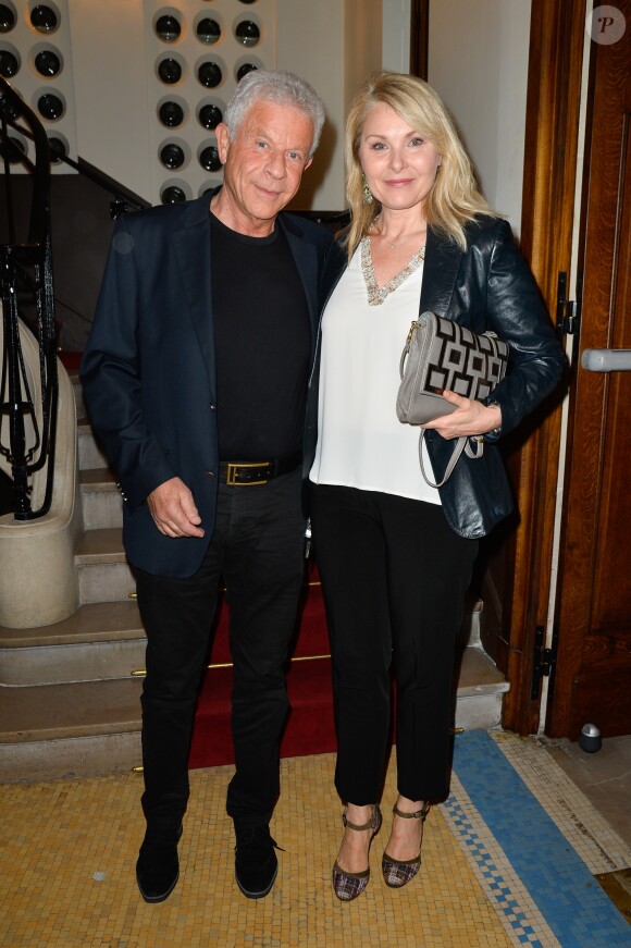 Semi-exclusif - Georges Beller et sa femme Florence - Inauguration du théâtre de la Tour Eiffel à Paris le 16 octobre 2017. © Coadic Guirec/Bestimage