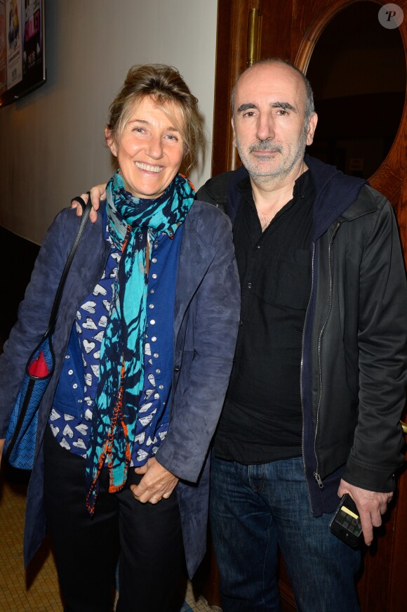 Semi-exclusif - Sylvie Bourgeois et son mari Philippe Harel - Inauguration du théâtre de la Tour Eiffel à Paris le 16 octobre 2017. © Coadic Guirec/Bestimage