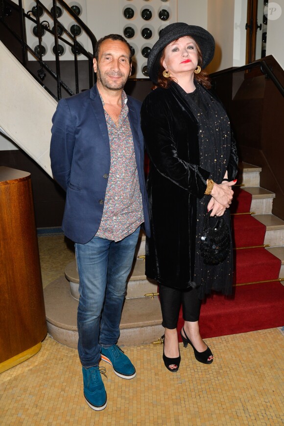 Semi-exclusif - Zinedine Soualem et Catherine Jacob - Inauguration du théâtre de la Tour Eiffel à Paris le 16 octobre 2017. © Coadic Guirec/Bestimage