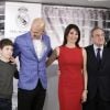 Zinedine Zidane avec sa femme Véronique et ses enfants Elyaz et Théo, Florentino Perez - Zinedine Zidane devient l'entraineur du Real de Madrid et remplace ainsi Rafael Benítez à Madrid en Espagne le 4 janvier 2015.