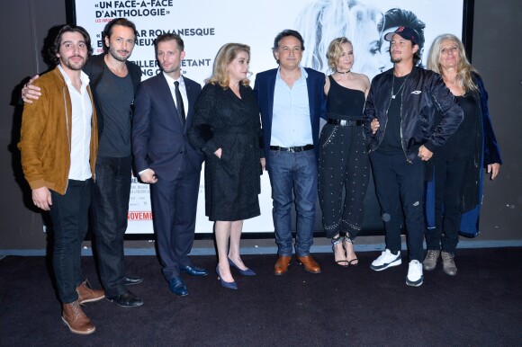 Sebastien Houbani, Nicolas Duvauchelle, Catherine Deneuve, Thierry Klifa, Diane Kruger, Le rappeur Nekfeu - Avant-première du film "Tout nous sépare" au cinéma UGC Ciné Cité Bercy à Paris, France, le 19 octobre 2017. © Coadic Guirec/Bestimage