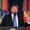 Donald Trump fait un discours sur la présence américaine en Afghanistan à la base militaire de Fort Myer à Arlington en Virginie le 21 août 2017.