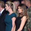 Ivanka Trump et Melania Trump - Donald Trump fait un discours sur la présence américaine en Afghanistan à la base militaire de Fort Myer à Arlington en Virginie le 21 août 2017.