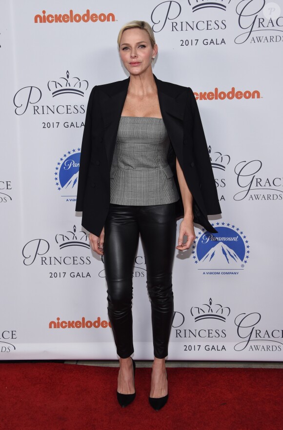 La princesse Charlene de Monaco à la soirée Princess Grace Awards au Paramount Studios à Los Angeles, le 24 octobre 2017 © Chris Delmas/Bestimage