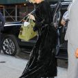 Khloé Kardashian enceinte fait la promotion de sa nouvelle collection de vêtements Good American à New York, le 28 octobre 2017