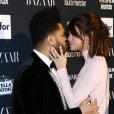Selena Gomez et The Weeknd assistent à la soirée "Harper's Bazaar Icons by Carine Roitfeld" organisée au Plaza Hotel de New York, le 8 septembre 2017.